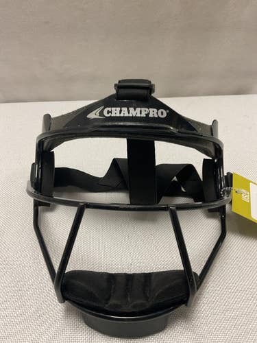 Used Champro ADULT FIELDERS MASK BB/SB Fielders Mask Black One Size 11490-S000268763
