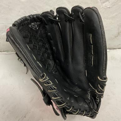 Used Mizuno Finch GPL 1155 RH Throw Fastpitch Gloves Black And Pink 11 1/2" 11855-S000198916