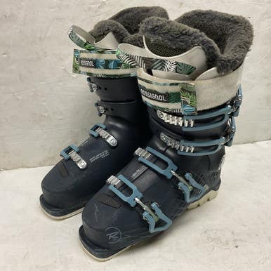Used Rossignol ALLTRACK PRO 80 Womens DH Ski Boot Navy Blue 255 MP - M07.5 - W08.5 11855-S000198883