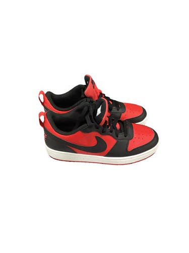Used Nike COURT BOROUGH LOW RECRAFT Basketball Shoes Y Red Junior 05.5 11347-S000263396