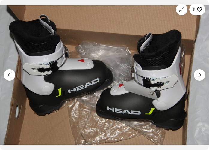 NEW HEAD J1 kids ski boots size mondo 16.5 / US 9 HEAD J1