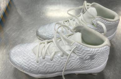 Used Under Armour LAX Cleats Mens White Senior 8.5 11497-S000155248