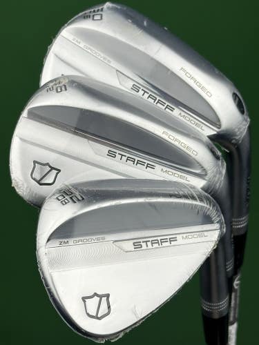 Wilson Staff Model ZM Forged Wedge Set 52-08*, 56-12*, 60-06* GW SW LW Steel NEW