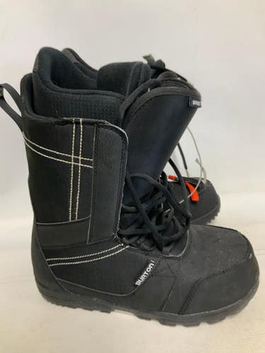 Used Burton INVADER Mens Snowboard Boots Black Senior 12 11823-S000037184