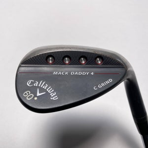 Callaway Mack Daddy 4 Black Lob Wedge LW 60* KBS Tour-V Wedge Steel Mens RH