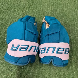 San Jose Sharks Bauer Supreme Mach Gloves | 14" (WALMAN)