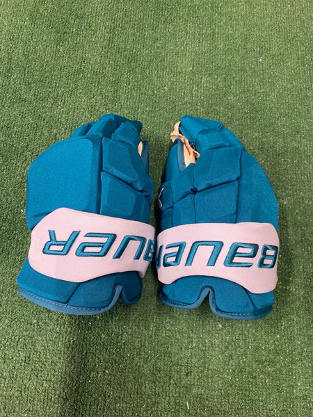 Bauer Supreme Mach Gloves San Jose Pro Stock | 14"