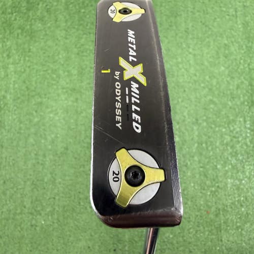 Odyssey Metal X Milled 1 35" Blade Putter 20g Weights JumboMax Grip