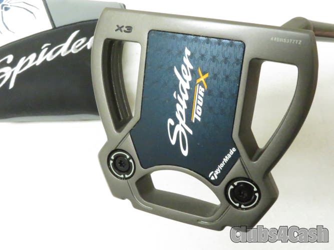 TaylorMade Spider TourX X3 Putter Short Slant KBS CT Black 35" + Cover  NEW