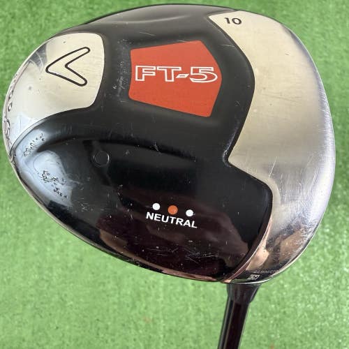 Calloway FT-5 Neutral 10 Driver Fujikura 150 Fit-On Regular Flex Graphite 44.5