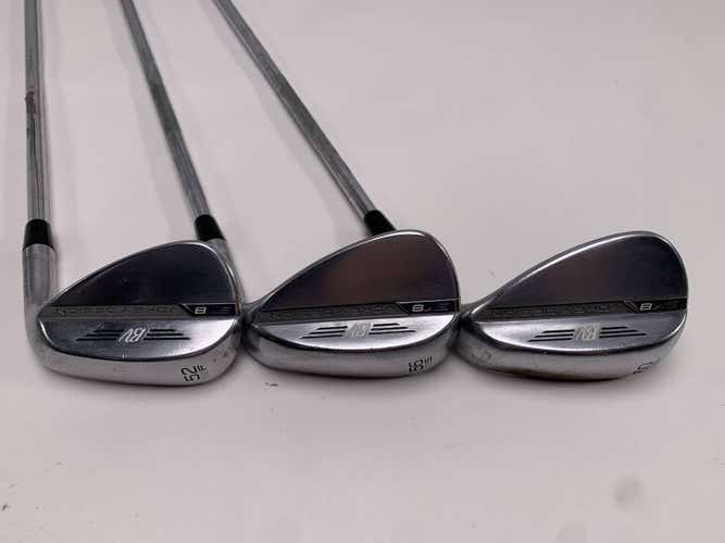 Titleist Vokey SM8 Tour Chrome Wedge Set 52* 8 | 56* 10 | 60* 10 Wedge RH