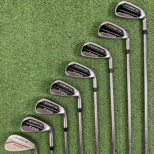 Cobra F Max Superlite Iron Set 4-PW GW Steel Regular Flex Shafts