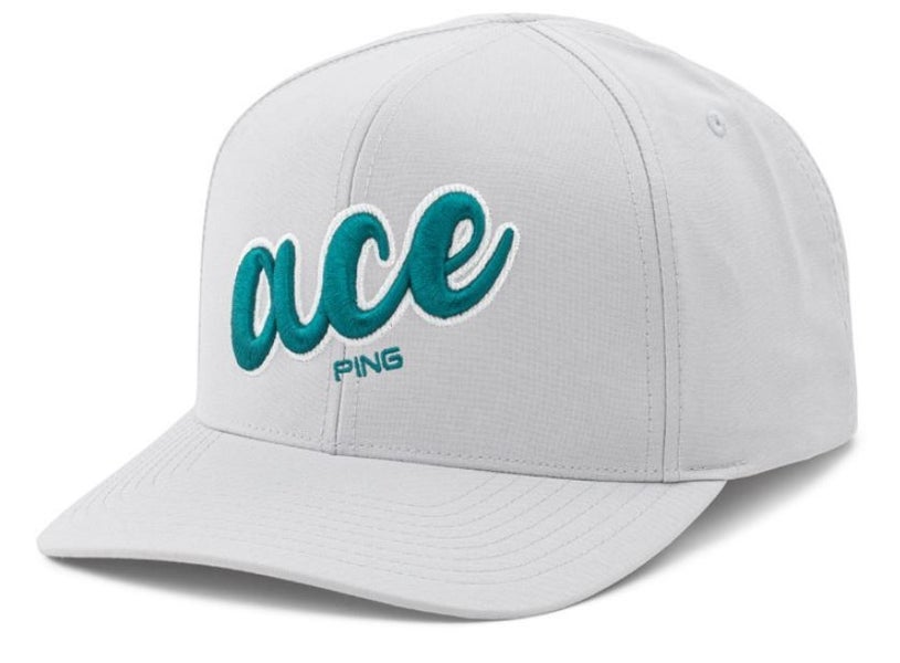 PING Under Par "Eagle" Snapback Golf Hat Cap Grey One Size NEW