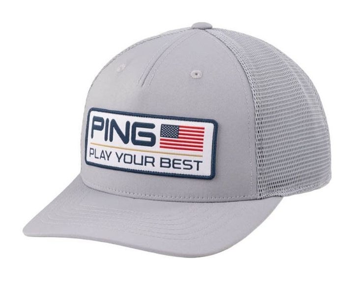Ping Anthem PYB Tour Snapback Golf Hat Cap Grey Adjustable Limited Edition New