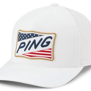 Ping Anthem Tour Snapback Golf Hat Cap White Adjustable Limited Edition New