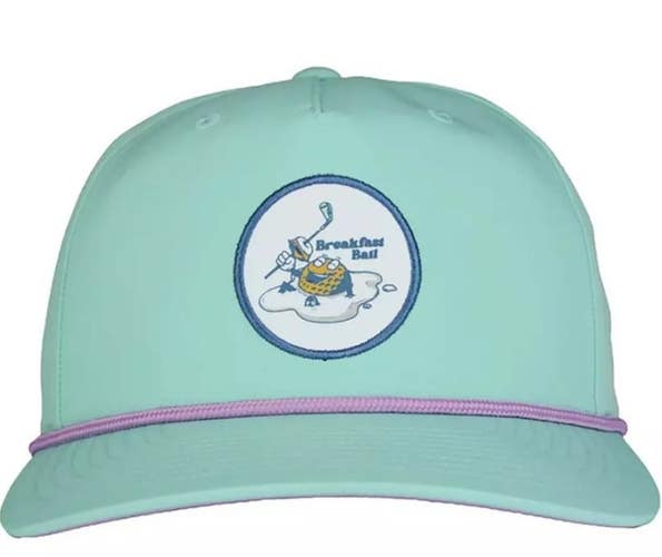 Swannies Mens "Sunny - Breakfast Ball" Snapback One Size Golf Hat Cap Ocean NEW
