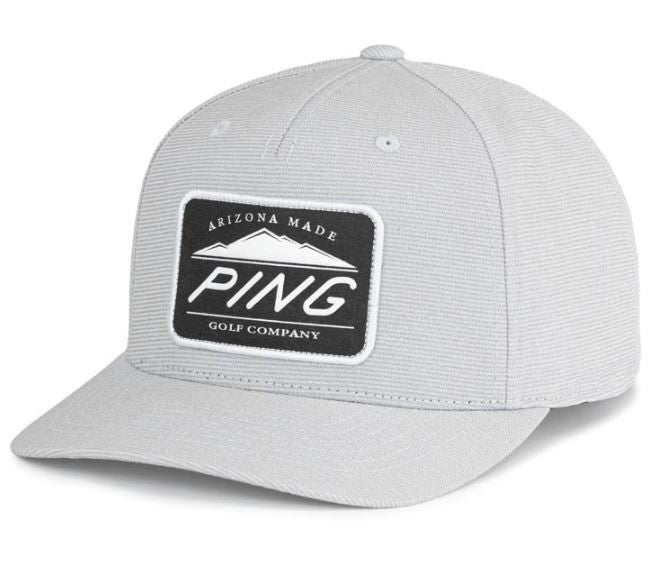PING Camelback Patch Flexfit 110 Snapback Adjustable Golf Hat Cap Gray NEW