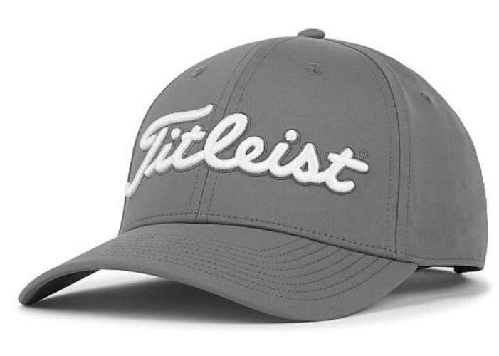 NEW Titleist 2024 Tour Performance Hat Cap Adjustable Blank Sides Color: GRAY