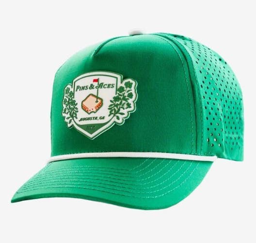 Pins and Aces Limited Edition Masters Pimento Crest Rope Hat Snapback OSFM NEW!