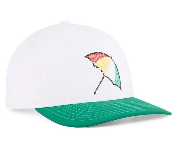 PUMA Golf x API Crafted Snapback Adjustable Hat Cap Color: White Glow NEW!