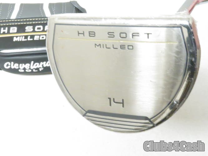 Cleveland HB Soft Milled 14 Putter Single Bend UST ALL-IN  35" +Cover  NEW