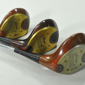 Palmer Peerless Wood #1, #3, #4 Fairway Wood Set RH Regular Flex Steel # 210924