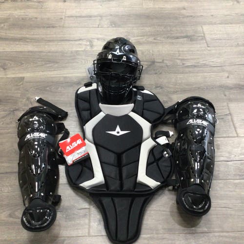 Black All Star Player's Series Catcher's Set Age 9-12(New)