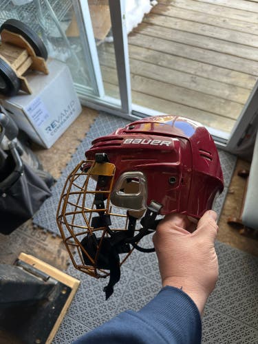 Small Bauer 4500 Helmet Pro Stock (Used)