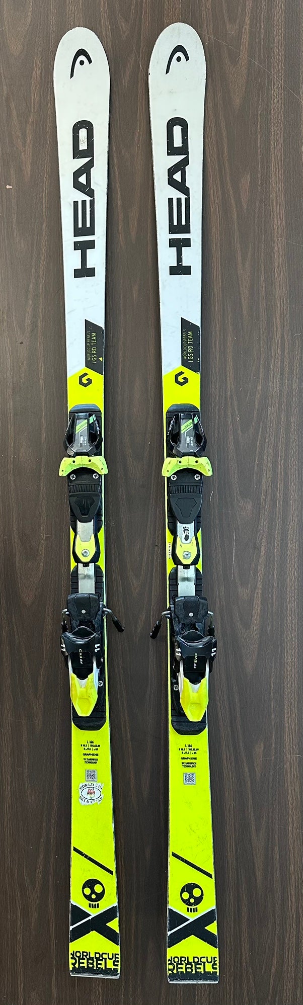 New 2020 Head WC Rebels iSL RP Skis 155cm w/ used Bindings