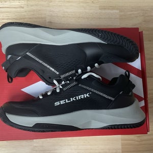 Selkirk Mens Court Strike Black/Gray Pickleball Shoes Size 10.5