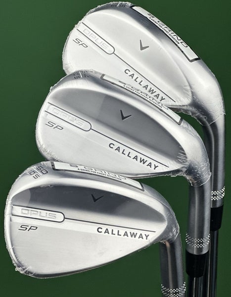 Callaway Opus SP Brushed Chrome Wedge Set 50-10, 54-10, 58-10 GW, SW, LW NEW!