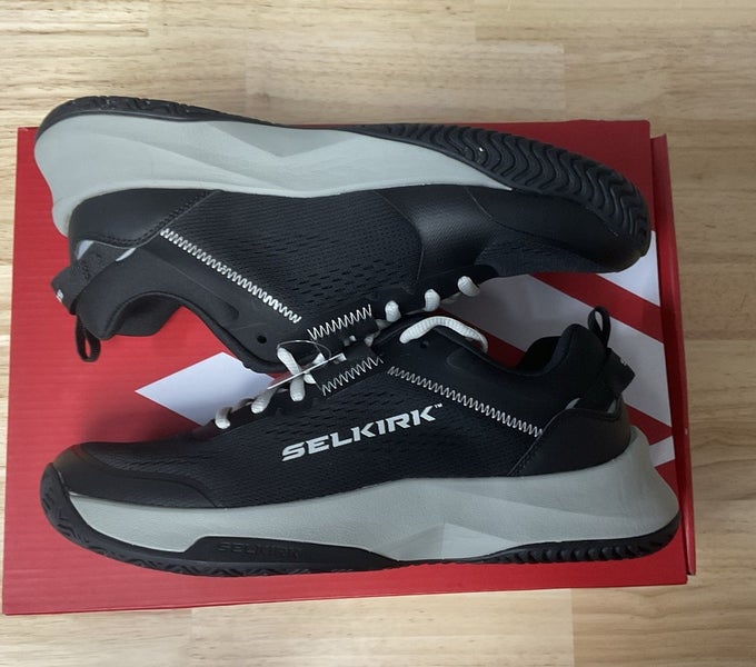 Selkirk Mens Court Strike Black/Gray Pickleball Shoes Size 12.5