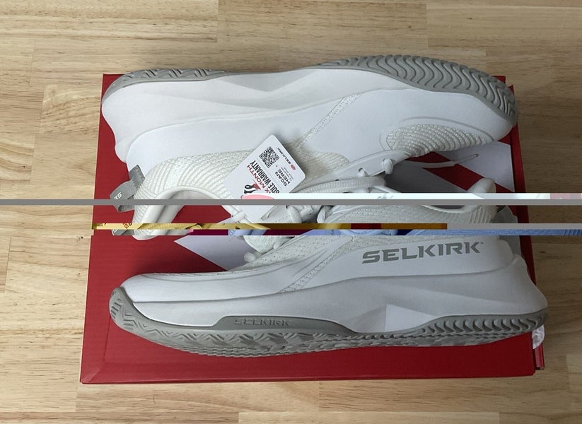Selkirk Mens Court Strike Pro White/LTGRAY Pickleball Shoes Size 9.5