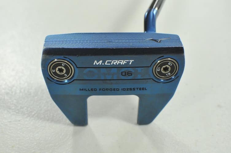 Mizuno M.Craft OMOI Type 6 Blue Ion 35" Putter Right Steel # 210623