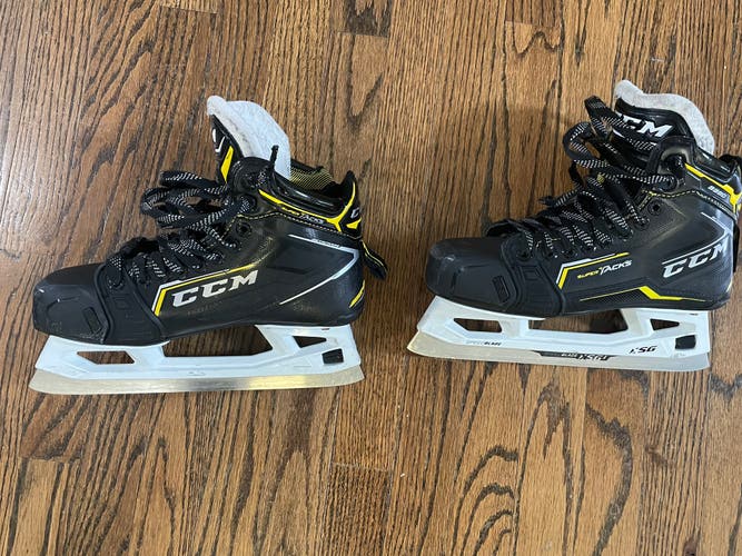 2020 CCM Super Tacks 9380 Hockey Goalie Skates Regular Width 6.5 (Used)