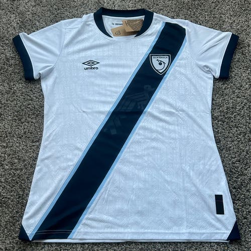 Umbro Men's Guatemala Home Soccer Jersey 2025 White Mens Size XL