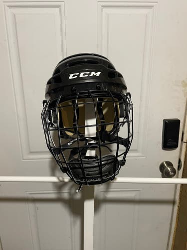 CCM Vector V08 Helmet Large Black w/ Bauer Profile II Oreo Cage
