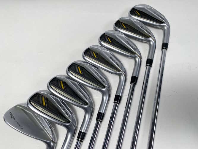 TaylorMade RocketBladez Iron Set 4-PW+AW RocketFuel 85g Stiff Steel Mens RH