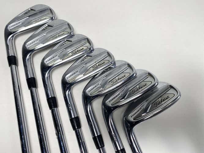 Titleist 718 AP2 Iron Set 4-PW True Temper AMT Tour White S300 Stiff Steel LH