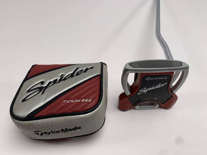 TaylorMade Spider Tour Platinum Putter 34" SuperStroke Pistol GT 2.0 Mens RH HC