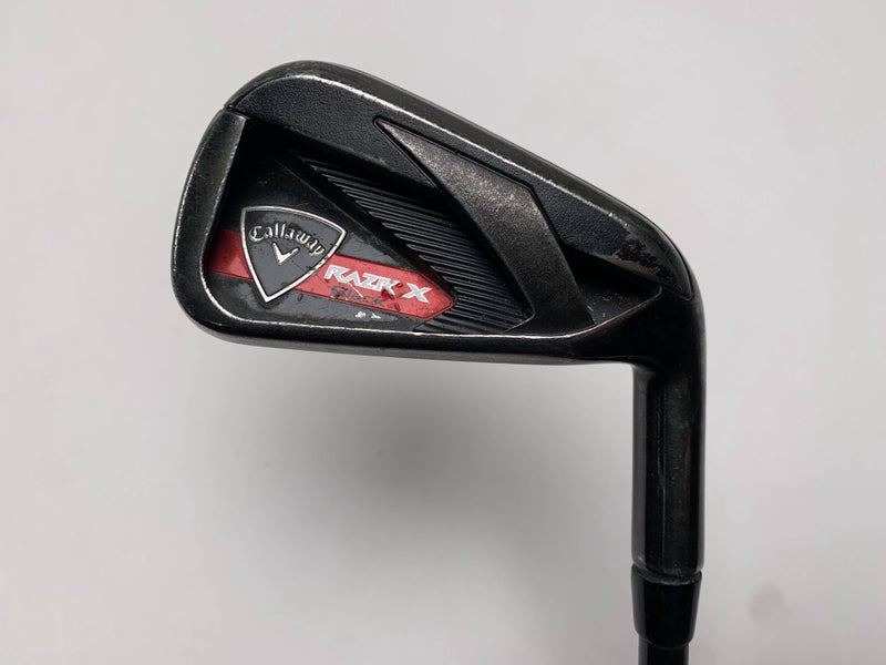 Callaway Razr X Black Single 6 Iron 75g Regular Graphite Mens RH