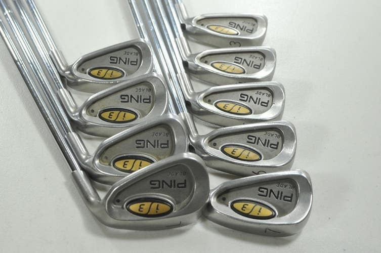 Ping i3 Blade 3-W,LW Iron Set Stiff Flex Black Dot Right Steel # 210912