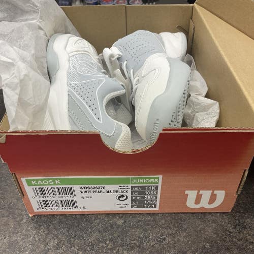 Kids Wilson Kaos K Size 11 Junior Tennis Shoes