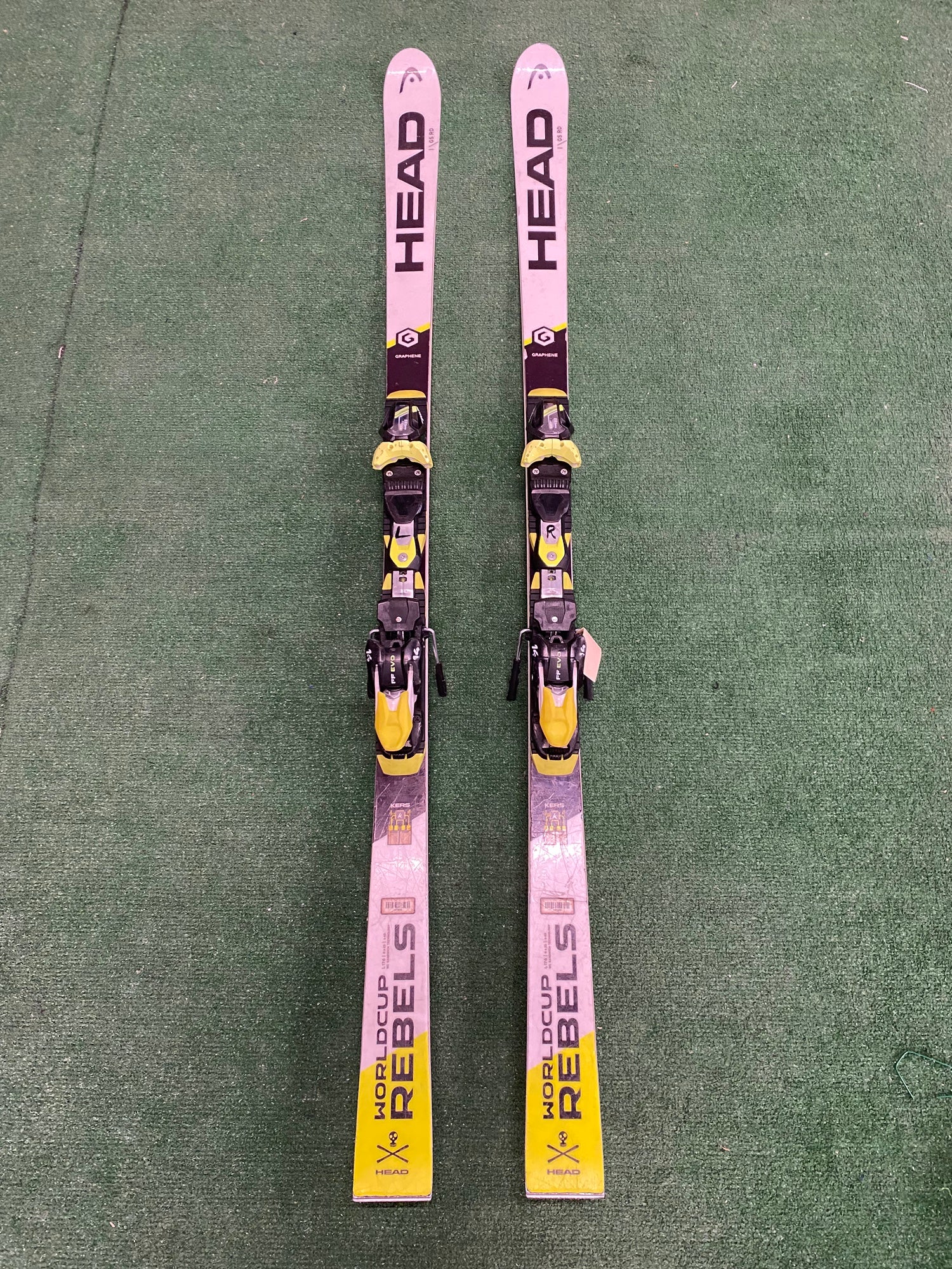 New 2020 Head WC Rebels iSL RP Skis 155cm w/ used Bindings