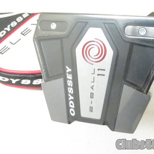 Odyssey 11 ELEVEN 2-Ball Putter Slant Neck 35" +Cover ... NEW