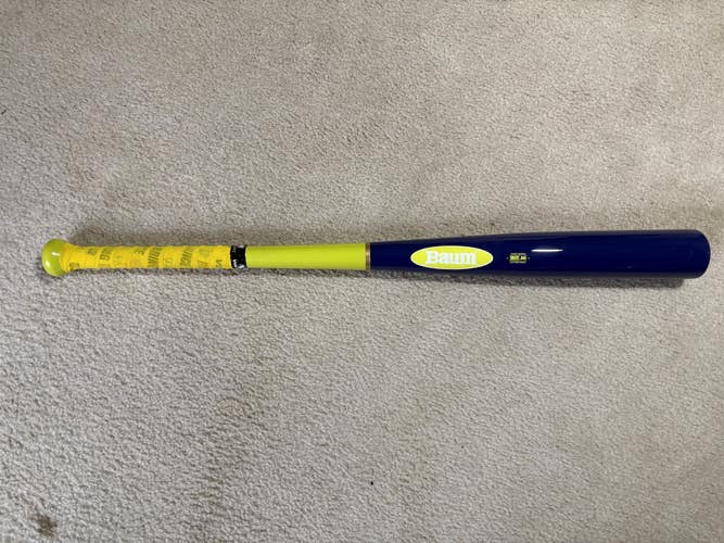 NEW CUSTOM BAUM BAT WHITE STOCK 32.5"/29.5 oz. Maple Composite BBCOR *Flared Knob* FREE SHIPPING