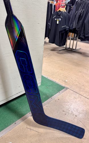 Blue Senior CCM Vizion Regular Goalie Stick 26" P1 Square Toe Paddle (New)