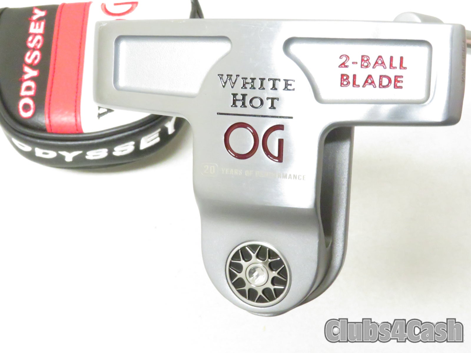Odyssey White Hot OG 2-Ball Blade Putter Tour lined Plumbers Neck