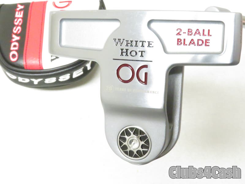 Odyssey White Hot OG 2-Ball Blade Putter Tour lined Plumbers Neck