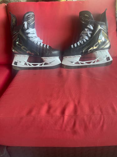 Black/Gray 2024 CCM Tacks XF Pro Hockey Skates 8.5 (Used)